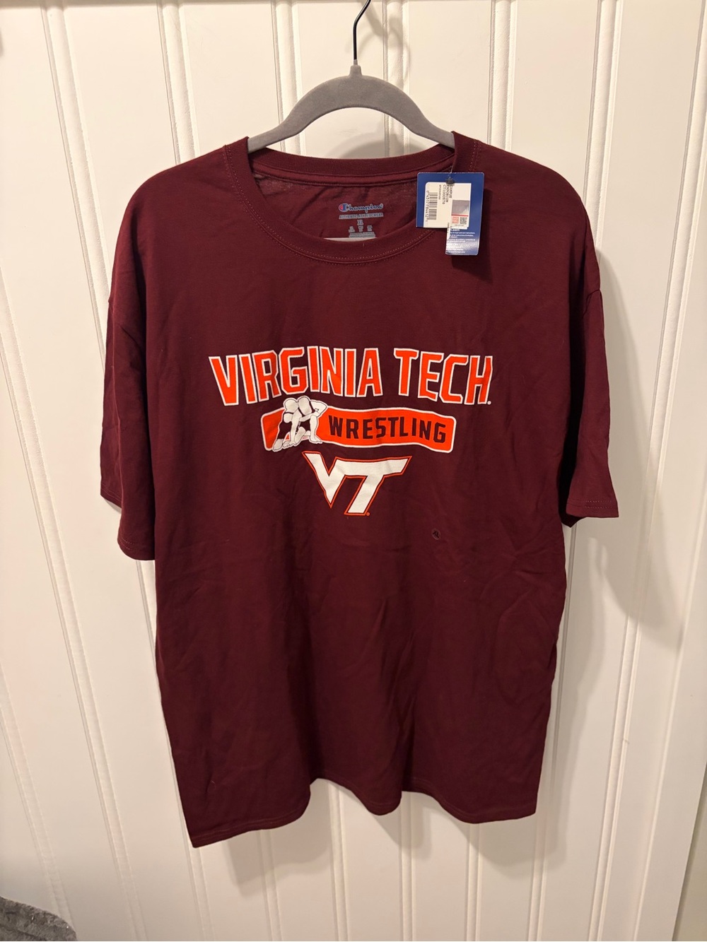 Champion Virginia Tech Wrestling Graphic Tee Men’s SZ XL NWT